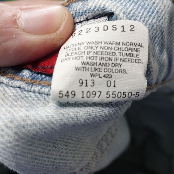 VINTAGE LEVI'S SILVERTAB LOOSE LIGHT WASH DENIM BLUE JEANS 38X30 (37X29) **READ - Picture 16 of 16